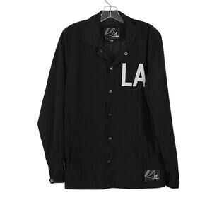 Amplify LA Windbreaker Jacket Black Sz S EUC